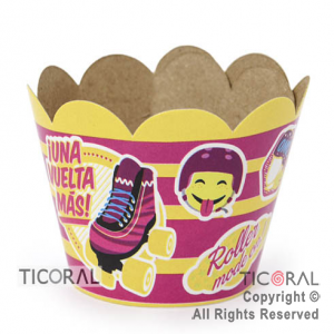 SOY LUNA FAJA CUBRE CUPCAKE C/TOPPER x 10